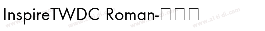 InspireTWDC Roman字体转换